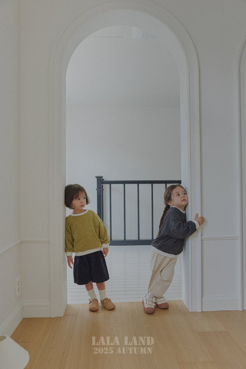Lalaland - Korean Baby Fashion - #babygirlfashion - kids Dot Dot Knit Sweatshirt - 5