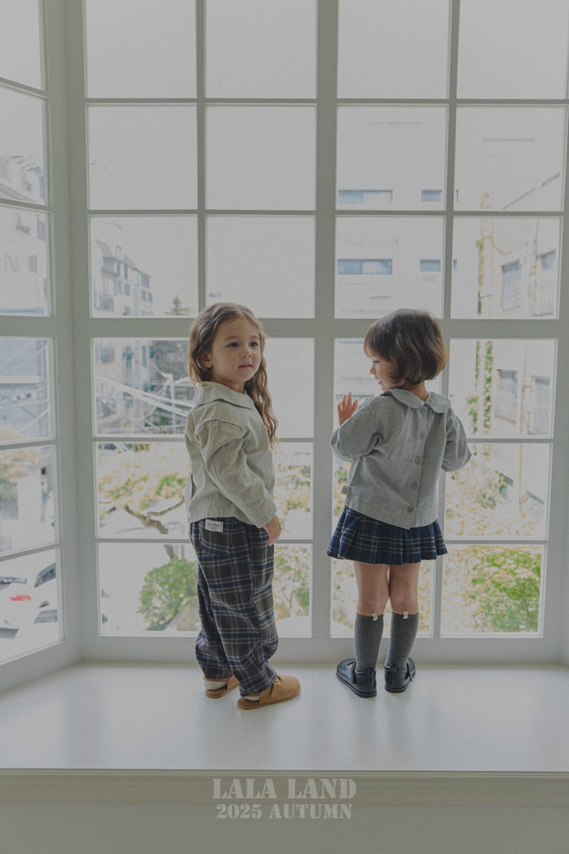 Lalaland - Korean Baby Fashion - #babygirlfashion - kids Lala Check Skirt - 9