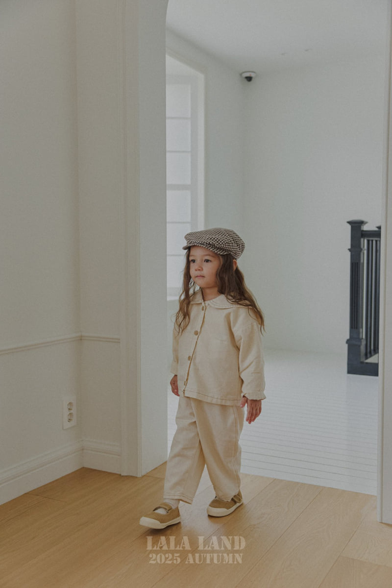 Lalaland - Korean Baby Fashion - #babygirlfashion - kids Stitch Sailor Denim Shirt - 6