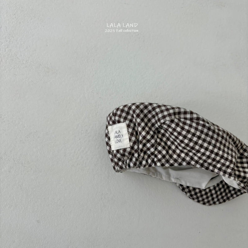 Lalaland - Korean Baby Fashion - #babygirlfashion - kids Check Hunting Cap - 11