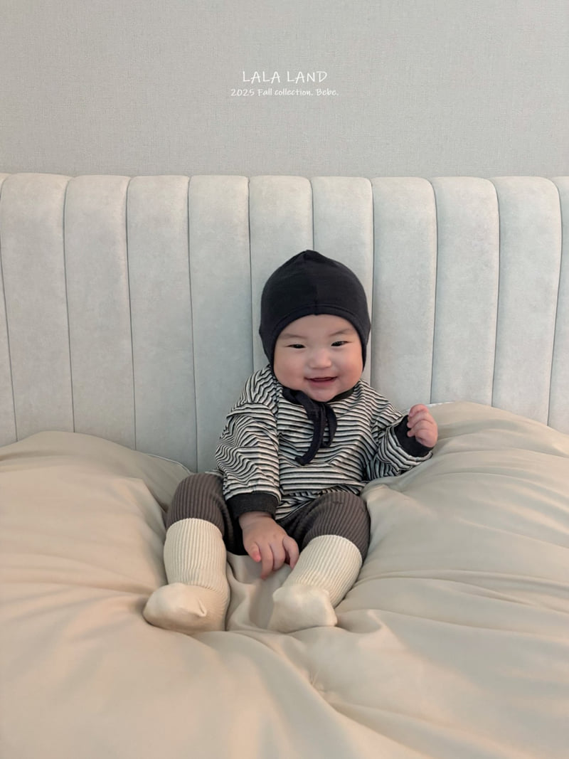Lalaland - Korean Baby Fashion - #babygirlfashion - bebe Smooth Stripe Tee