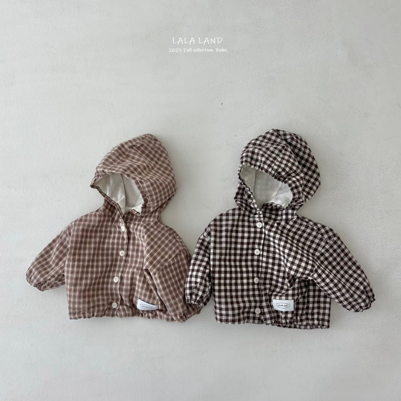 Lalaland - Korean Baby Fashion - #babylifestyle - bebe Check Hoodie Jacket - 9