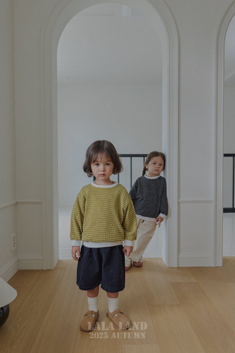 Lalaland - Korean Baby Fashion - #babylifestyle - kids Dot Dot Knit Sweatshirt - 6