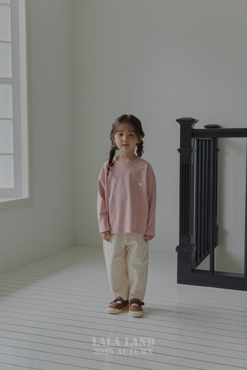 Lalaland - Korean Baby Fashion - #babygirlfashion - kids Basic Logo Tee - 4