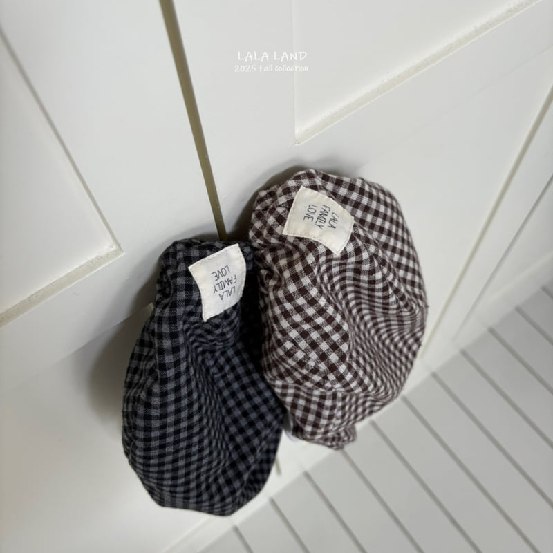 Lalaland - Korean Baby Fashion - #babylifestyle - kids Check Hunting Cap - 12