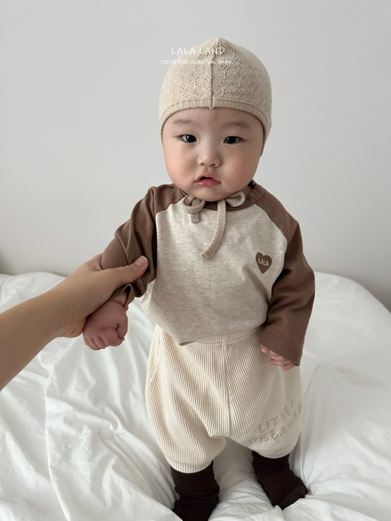 Lalaland - Korean Baby Fashion - #babylifestyle - bebe Heart Raglan Tee