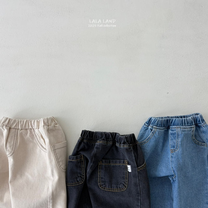 Lalaland - Korean Baby Fashion - #babyoninstagram - kids Everyday Denim Pants - 12