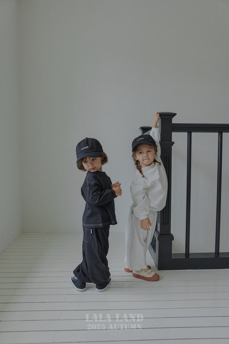 Lalaland - Korean Baby Fashion - #babyoninstagram - kids Black White Jogger Pants