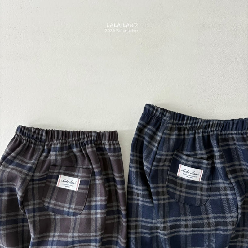 Lalaland - Korean Baby Fashion - #babyoninstagram - kids Lala Check Pants - 12