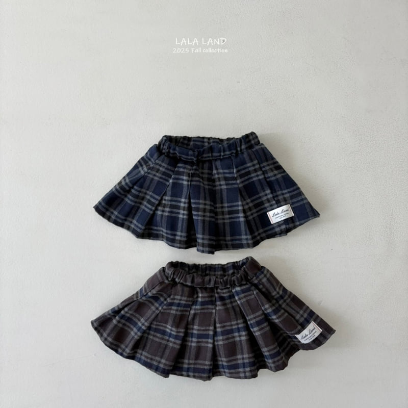 Lalaland - Korean Baby Fashion - #babyoninstagram - kids Lala Check Skirt - 11