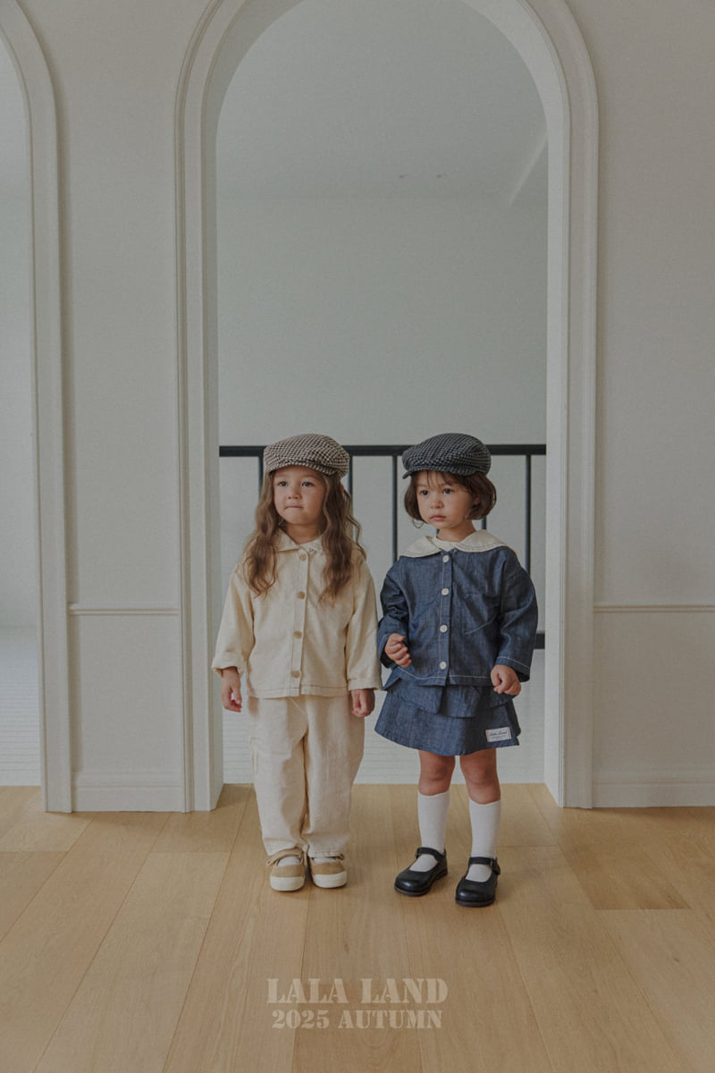 Lalaland - Korean Baby Fashion - #babyoninstagram - kids Stitch Sailor Denim Shirt - 8