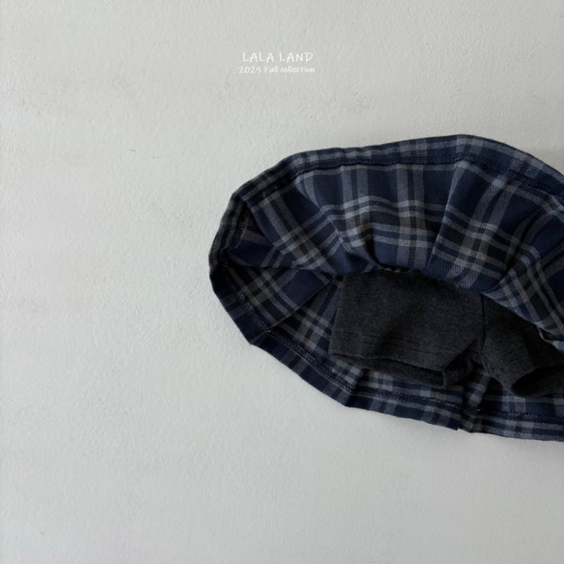 Lalaland - Korean Baby Fashion - #babyootd - kids Lala Check Skirt - 12