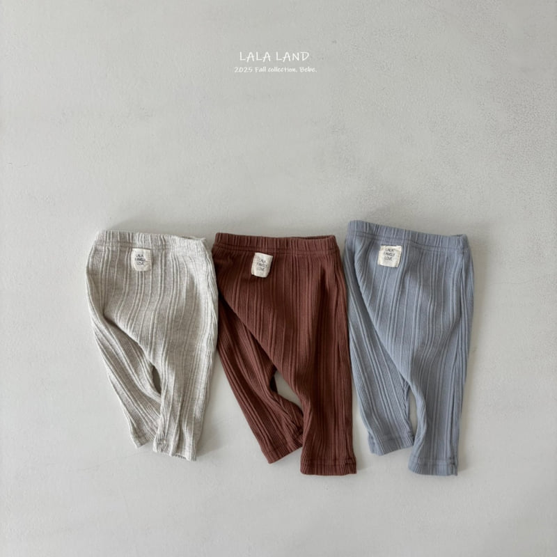 Lalaland - Korean Baby Fashion - #babyootd - bebe Knit Ribbed Leggings - 10
