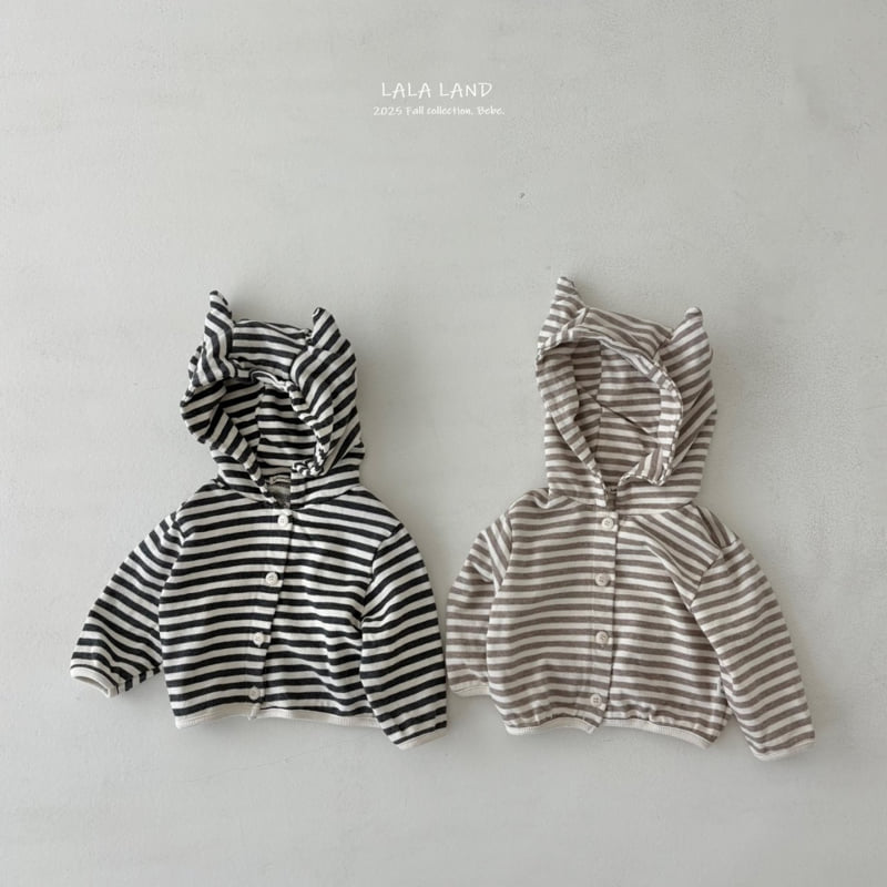 Lalaland - Korean Baby Fashion - #babyoutfit - bebe Cat Hoodie Cardigan - 11