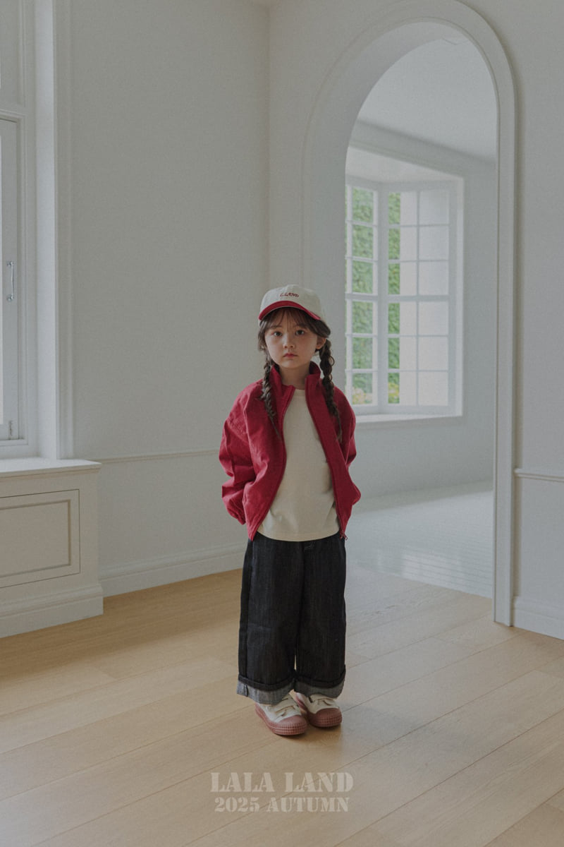 Lalaland - Korean Baby Fashion - #babyoutfit - kids Roll-Up Straight Denim Pants