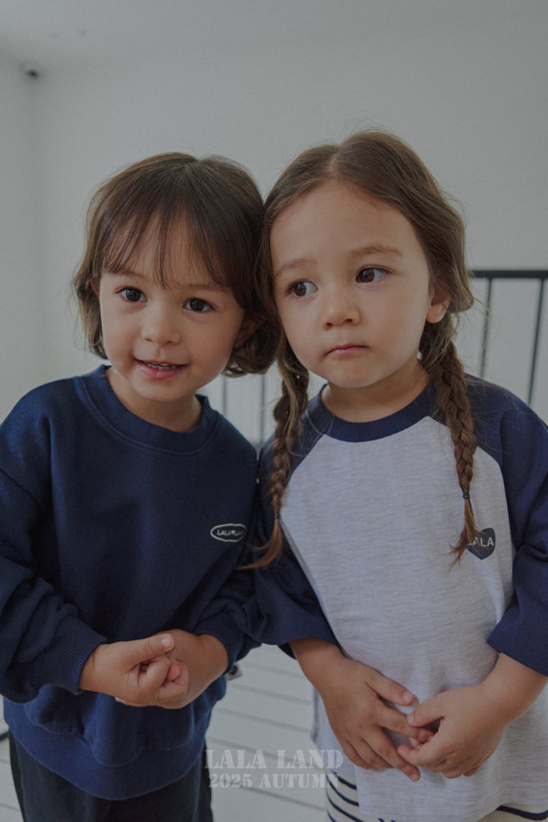 Lalaland - Korean Baby Fashion - #babyoutfit - kids Heart Raglan Tee - 8
