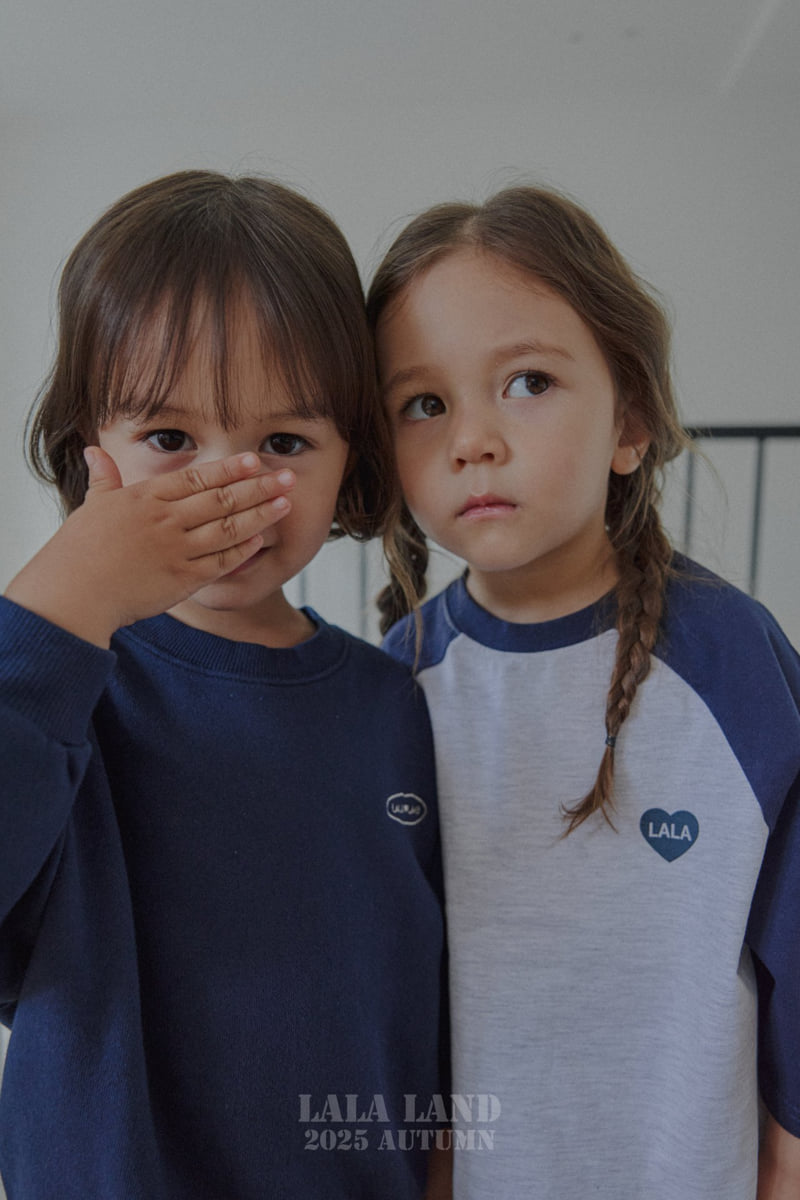 Lalaland - Korean Baby Fashion - #babyoutfit - kids Heart Raglan Tee - 9