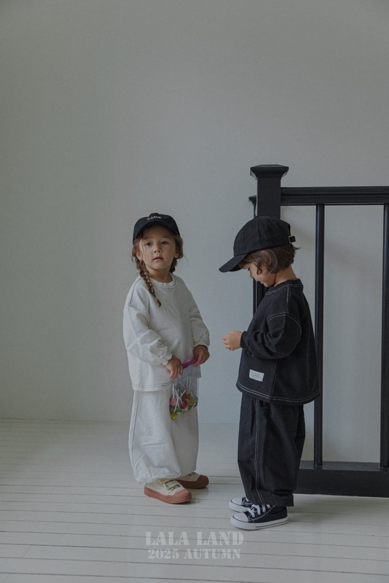 Lalaland - Korean Baby Fashion - #babyoutfit - kids Black White Jogger Pants - 3