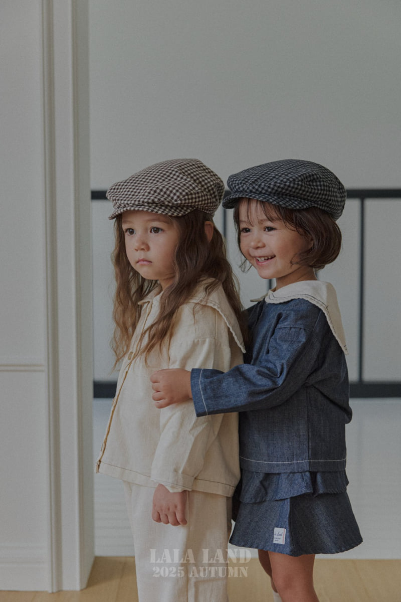Lalaland - Korean Baby Fashion - #babyoutfit - kids Stitch Sailor Denim Shirt - 10