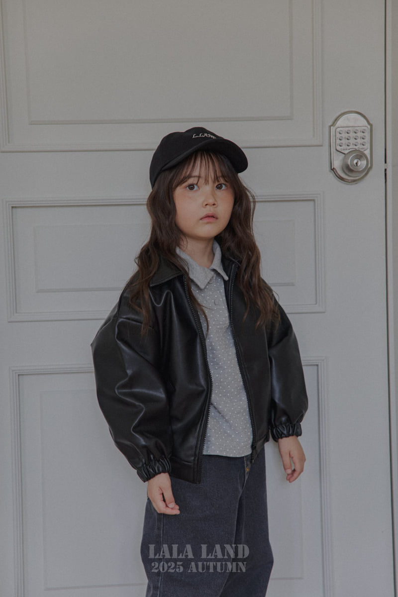 Lalaland - Korean Baby Fashion - #babyoutfit - kids Dot Collar Tee - 7