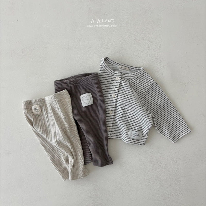 Lalaland - Korean Baby Fashion - #babyoutfit - bebe Knit Ribbed Leggings - 12