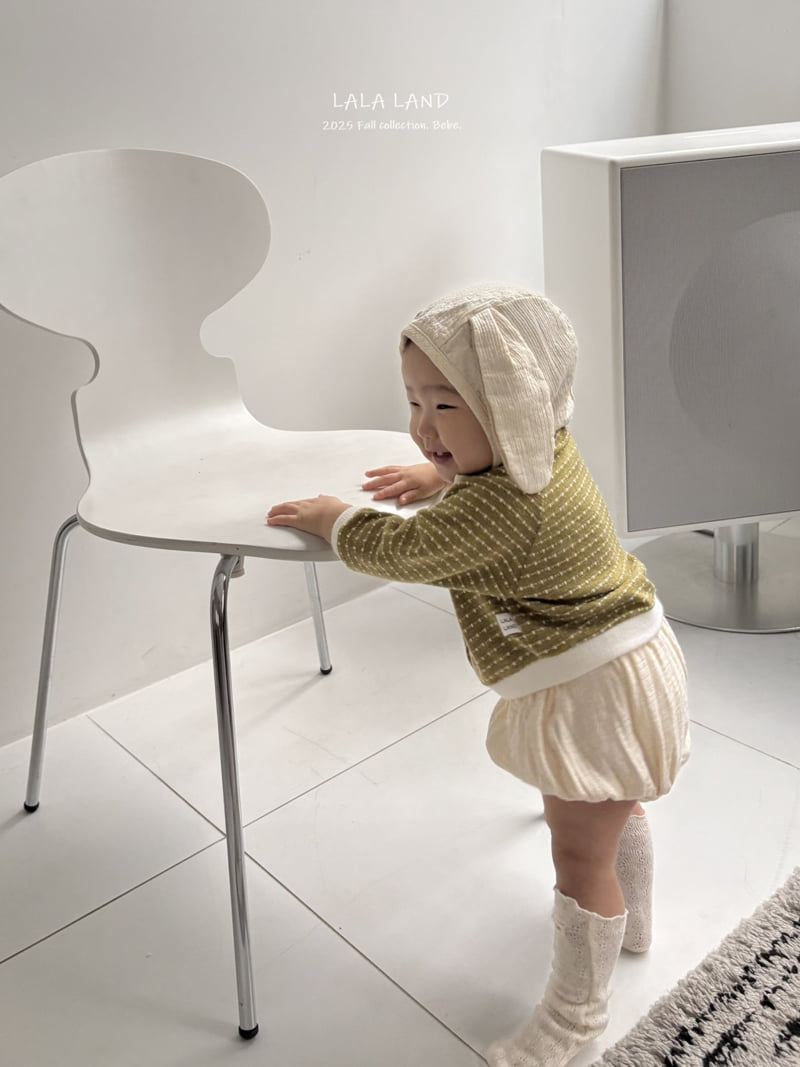 Lalaland - Korean Baby Fashion - #babyoutfit - bebe Dot Dot Knit Sweatshirt - 7