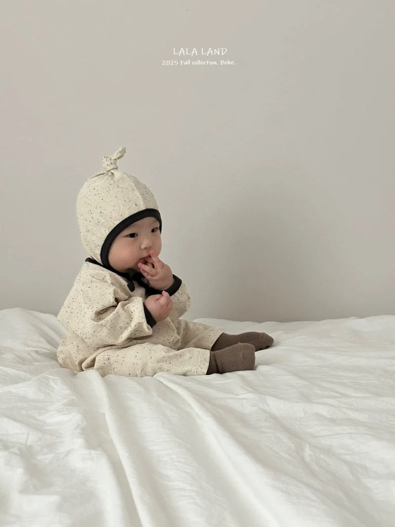 Lalaland - Korean Baby Fashion - #babywear - bebe Trio Suit Bonnet Set - 6