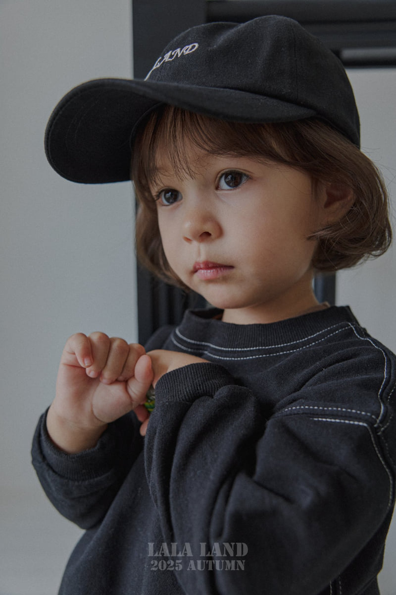 Lalaland - Korean Baby Fashion - #babyoutfit - kids Black White Sweatshirt - 4