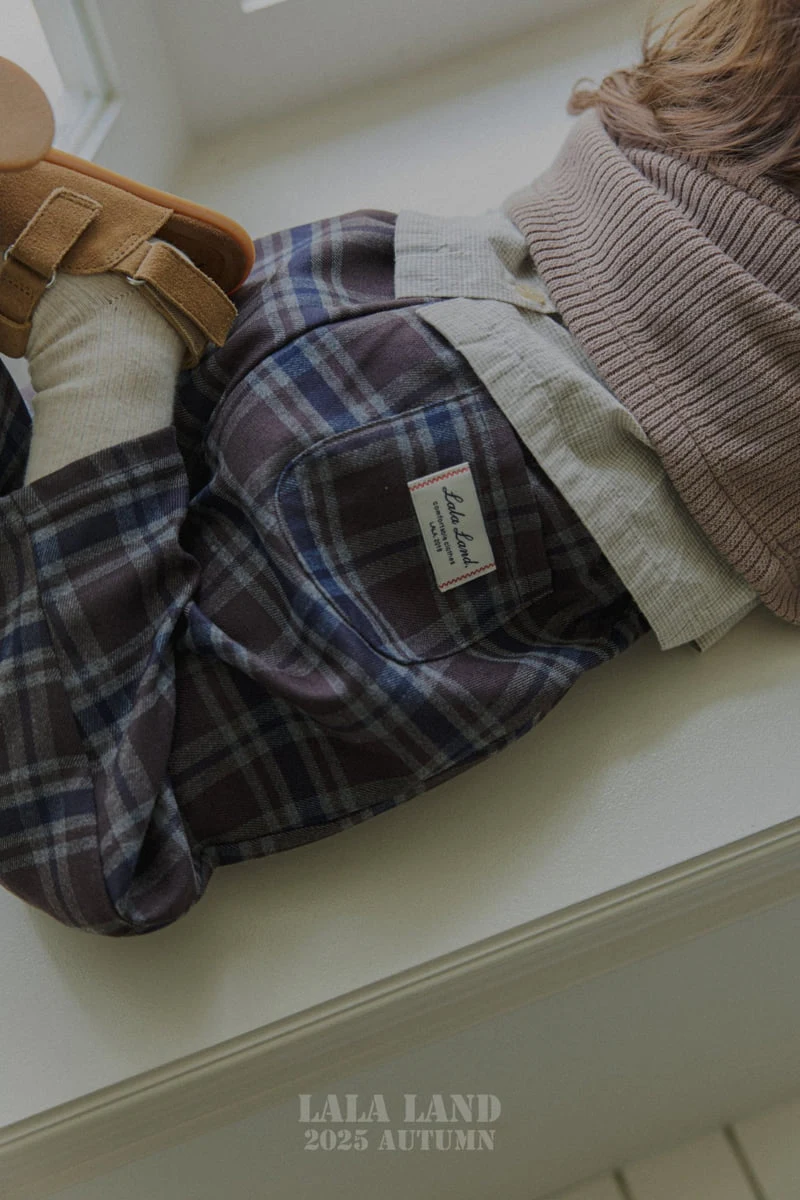 Lalaland - Korean Baby Fashion - #babywear - kids Lala Check Pants