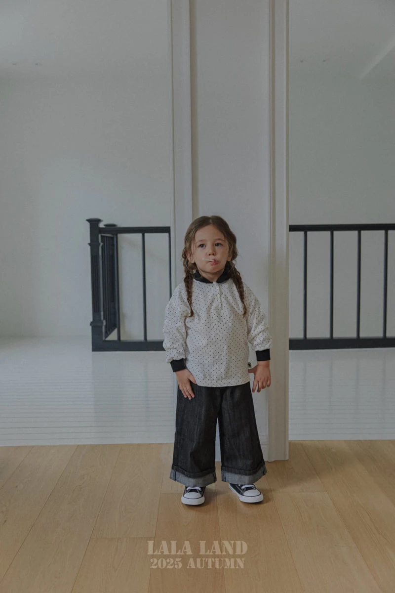 Lalaland - Korean Baby Fashion - #onlinebabyboutique - kids Roll-Up Straight Denim Pants - 3