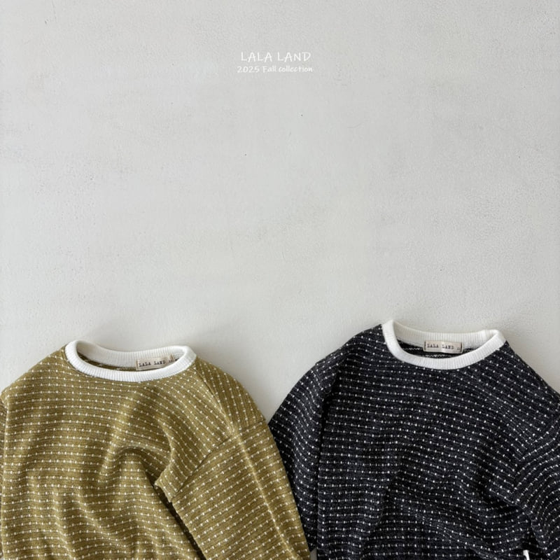 Lalaland - Korean Baby Fashion - #onlinebabyboutique - kids Dot Dot Knit Sweatshirt - 12
