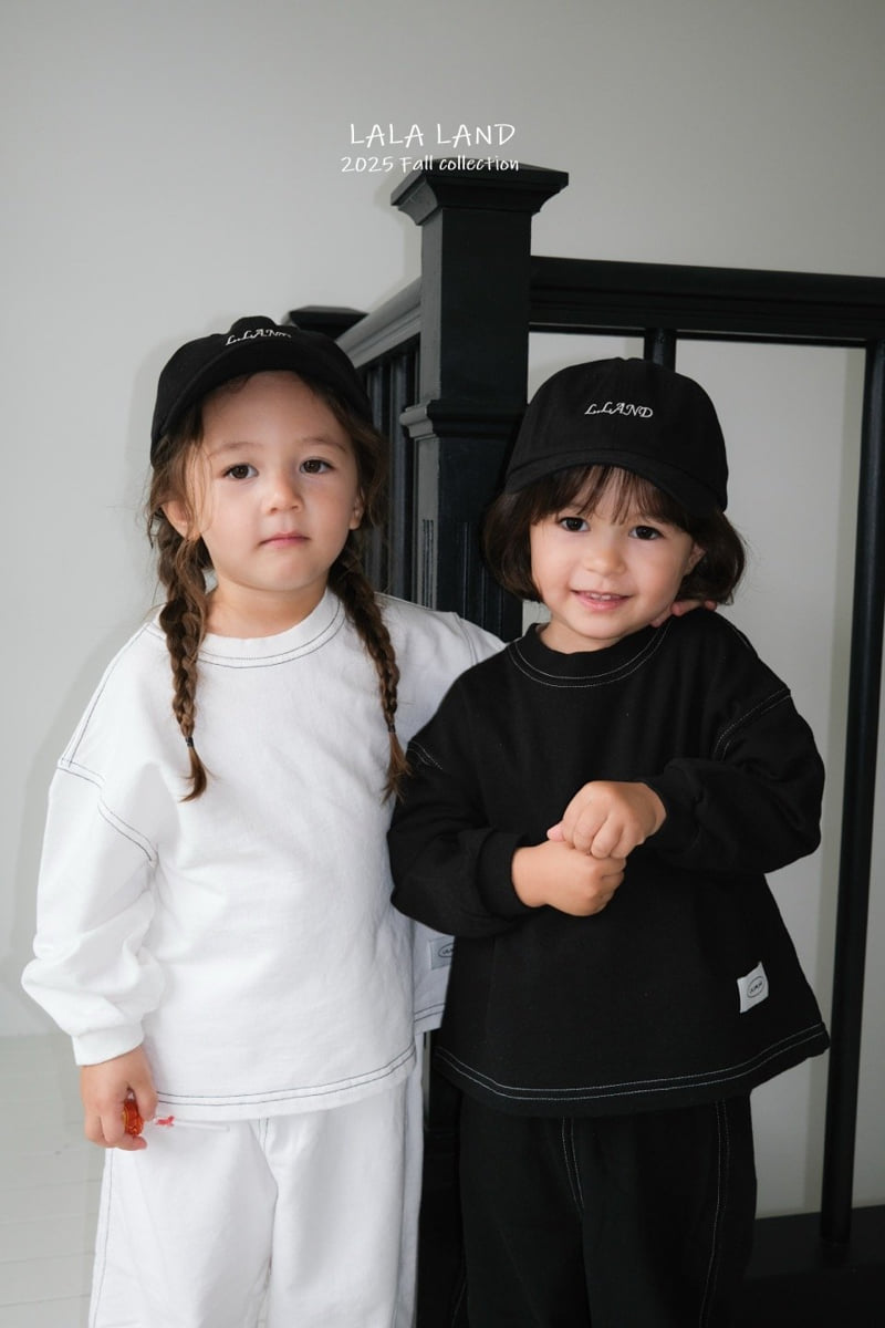 Lalaland - Korean Baby Fashion - #onlinebabyboutique - kids Black White Sweatshirt - 5
