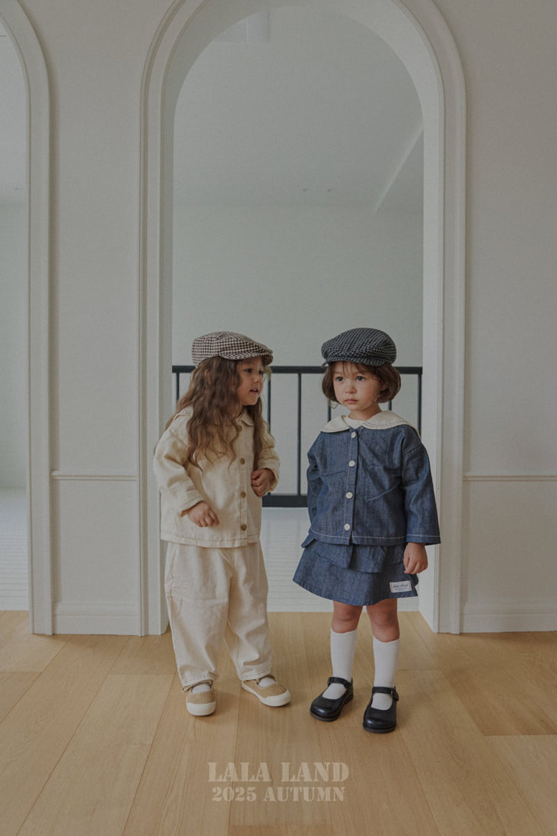 Lalaland - Korean Baby Fashion - #onlinebabyboutique - kids Check Hunting Cap - 3