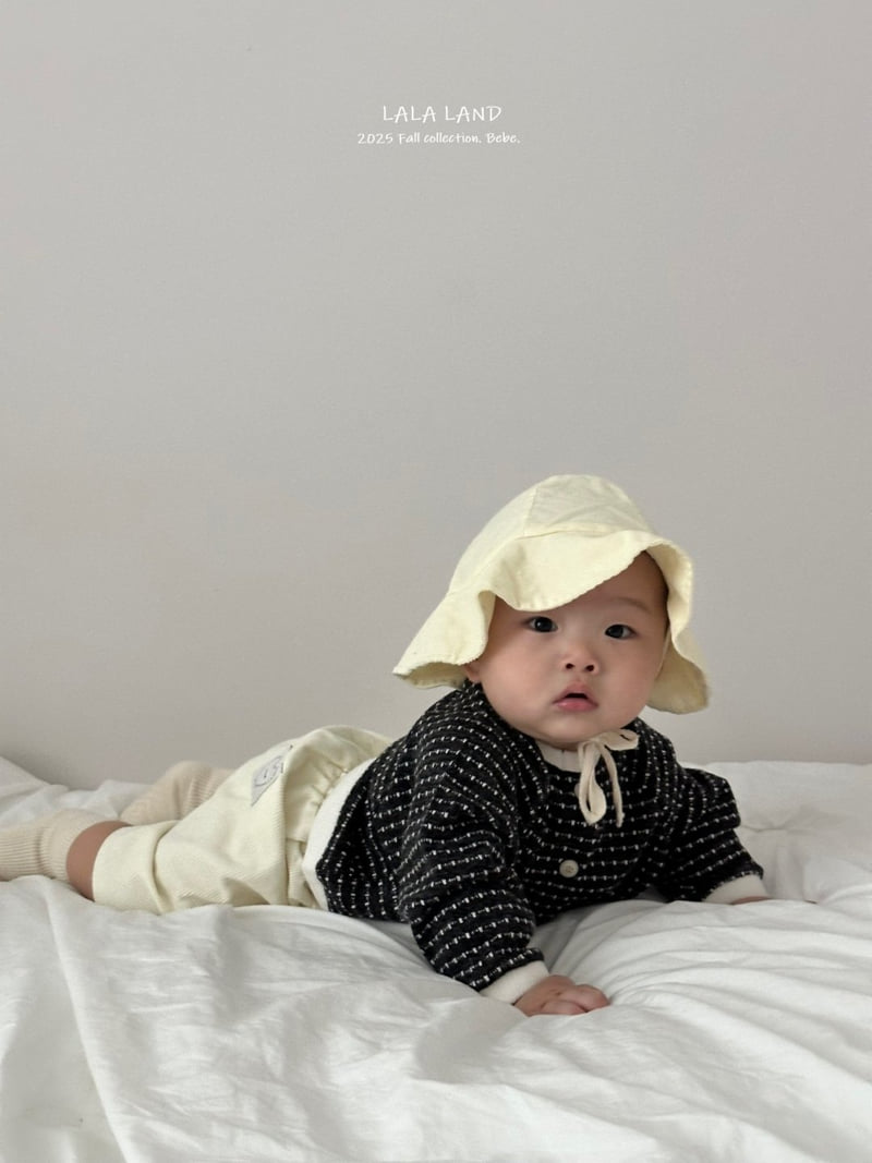 Lalaland - Korean Baby Fashion - #onlinebabyboutique - bebe Dot Dot Knit Sweatshirt - 9
