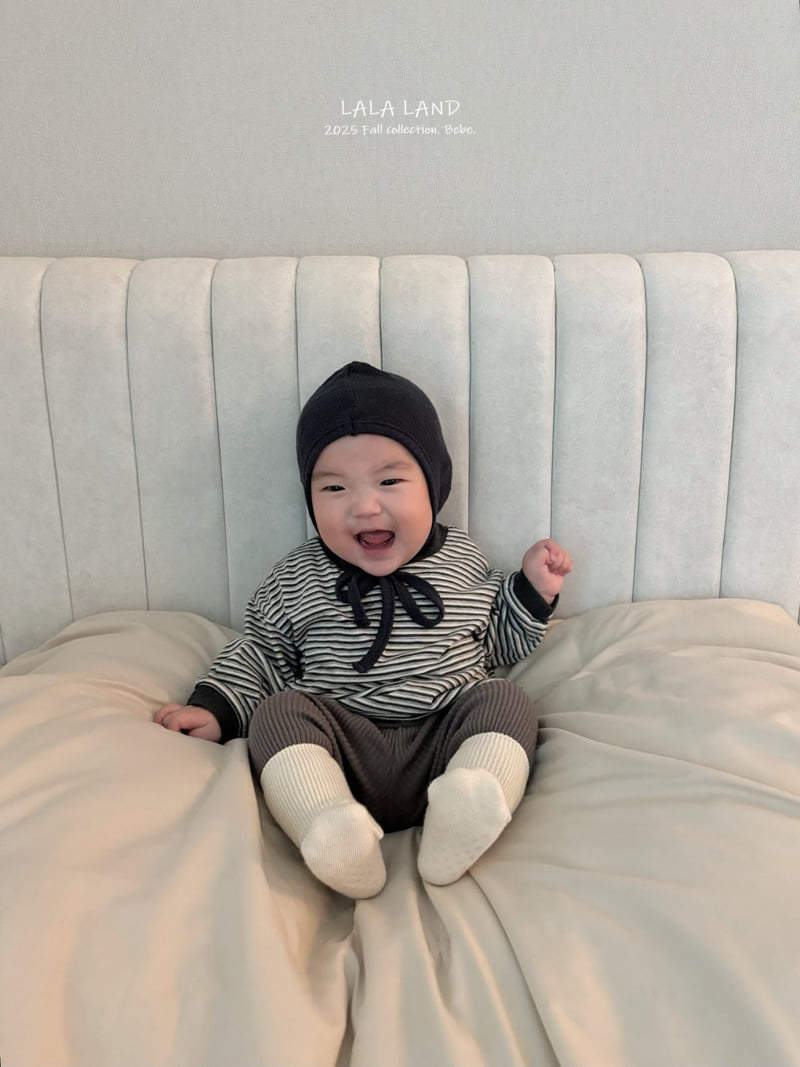 Lalaland - Korean Baby Fashion - #onlinebabyboutique - bebe Smooth Stripe Tee - 8