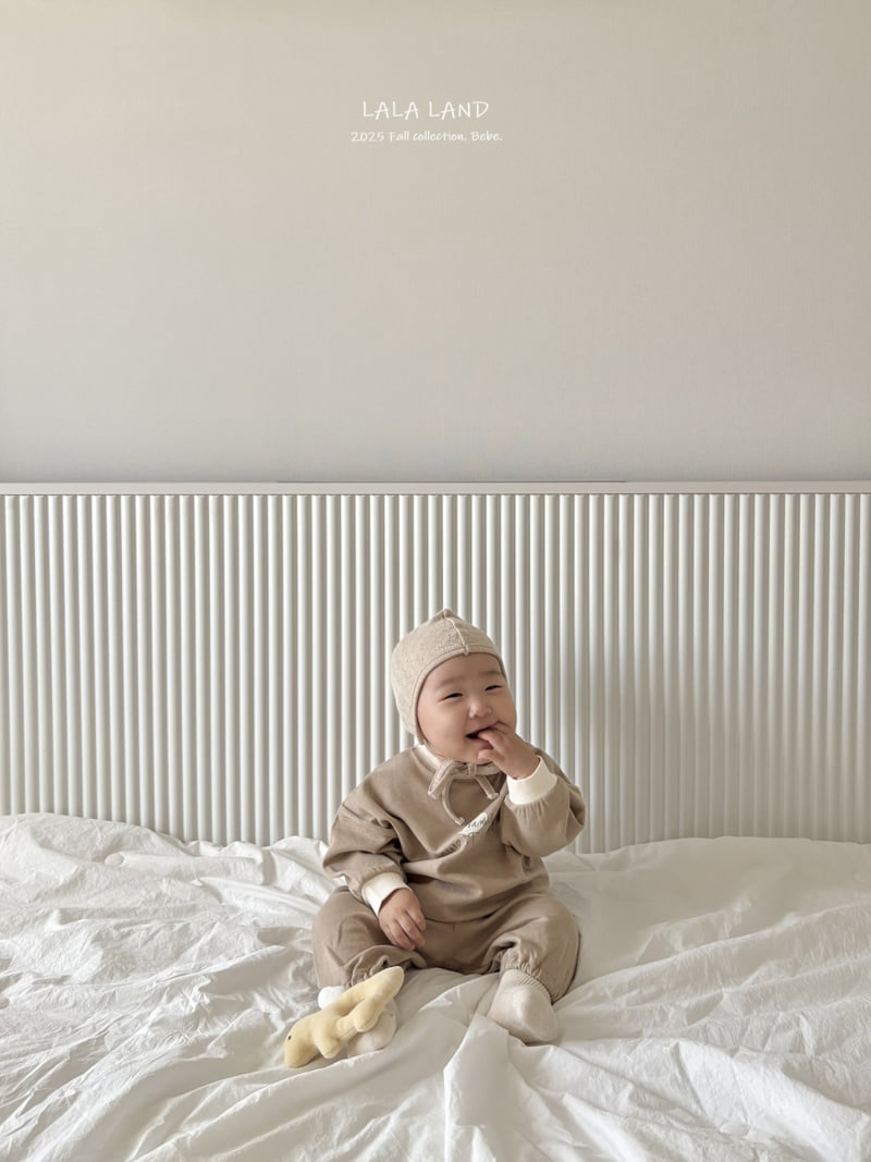 Lalaland - Korean Baby Fashion - #onlinebabyshop - bebe Sweet Cocoa Joggers - 3