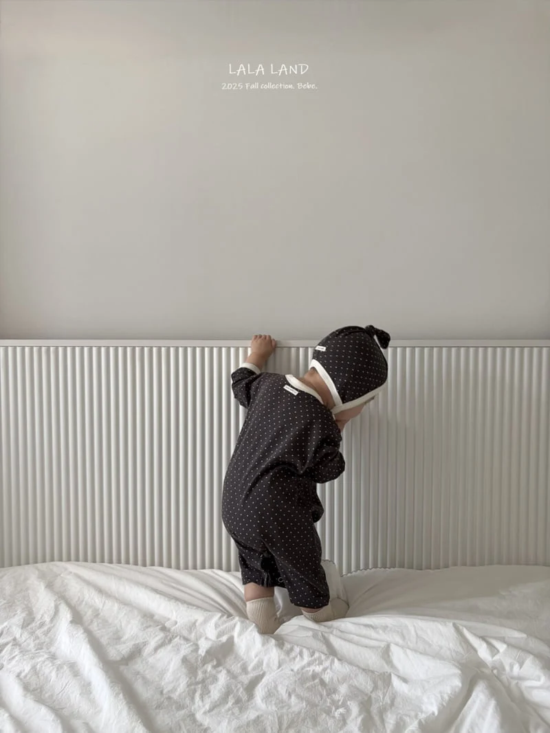 Lalaland - Korean Baby Fashion - #onlinebabyshop - bebe Trio Suit Bonnet Set - 8