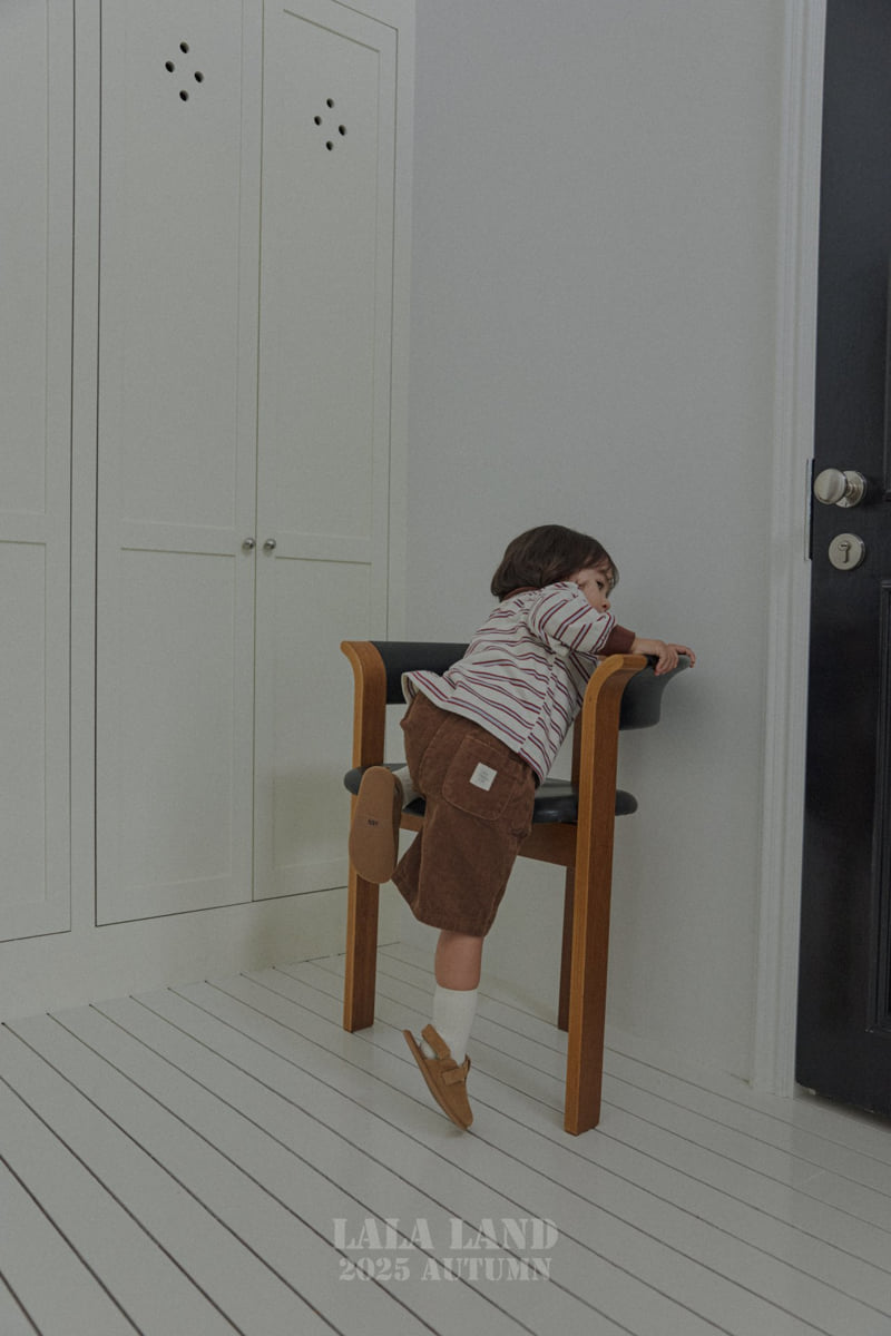 Lalaland - Korean Baby Fashion - #onlinebabyshop - kids Corduroy Bermuda Pants - 5