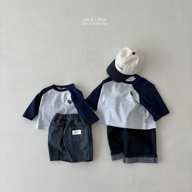 Lalaland - Korean Baby Fashion - #onlinebabyshop - kids Heart Raglan Tee - 12