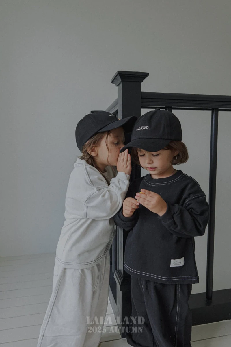 Lalaland - Korean Baby Fashion - #onlinebabyshop - kids Black White Jogger Pants - 7