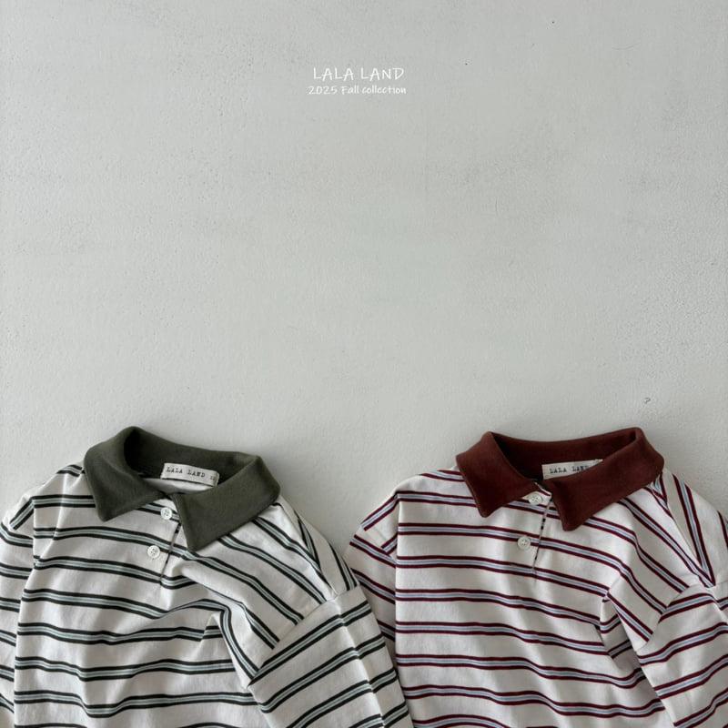 Lalaland - Korean Baby Fashion - #onlinebabyshop - kids Moha Collar Tee - 12