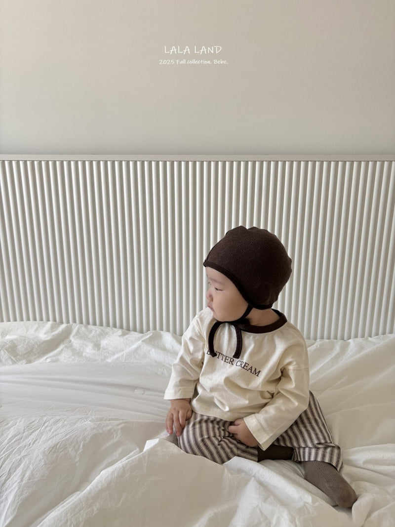 Lalaland - Korean Baby Fashion - #smilingbaby - bebe Butter Ribbed Tee - 5