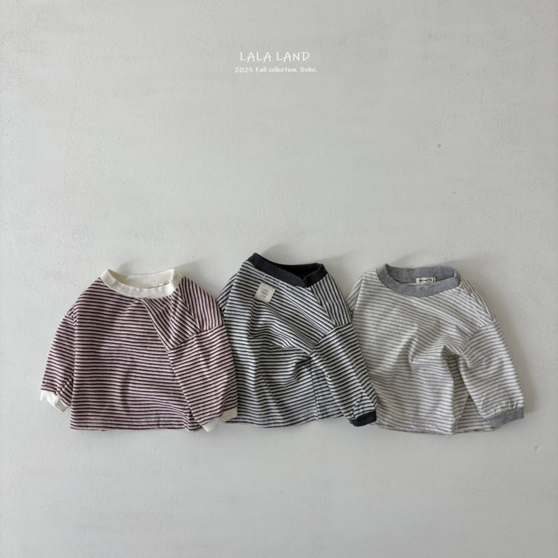 Lalaland - Korean Baby Fashion - #smilingbaby - bebe Smooth Stripe Tee - 10