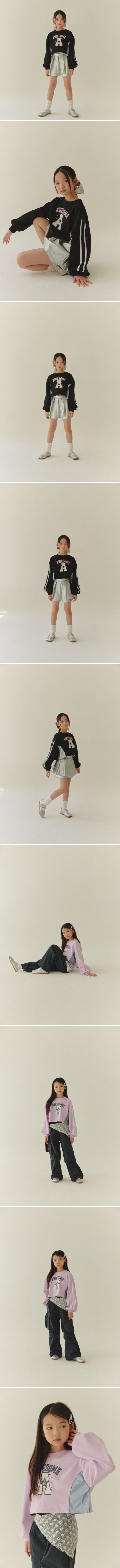 Lilas - Korean Children Fashion - #childrensboutique - Awesome Crop Tee - 2