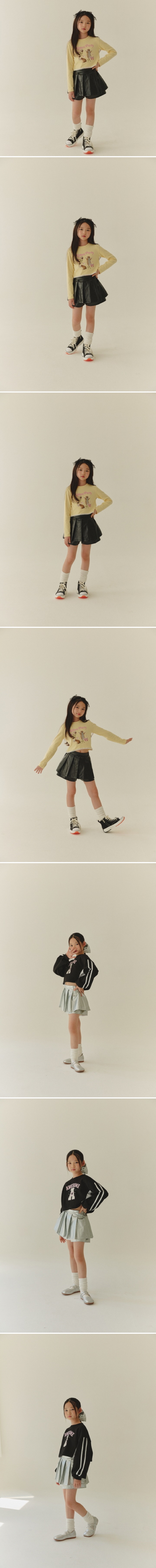 Lilas - Korean Children Fashion - #fashionkids - Silver Pleated Skirt - 2