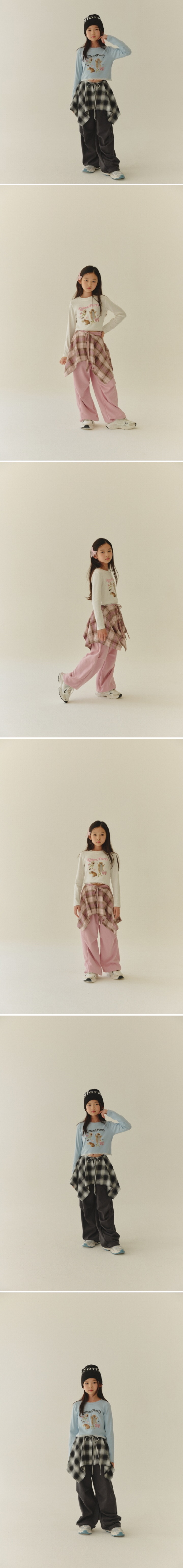 Lilas - Korean Children Fashion - #littlefashionista - Knee Pleated Joggers - 2