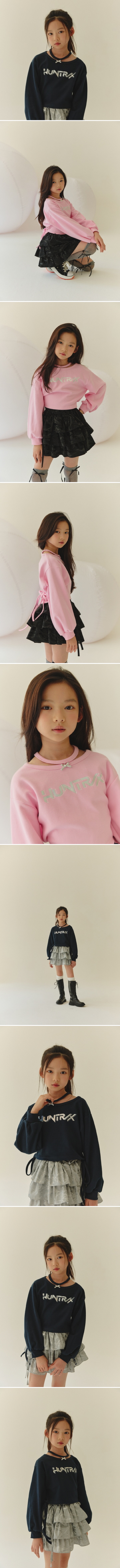 Lilas - Korean Children Fashion - #prettylittlegirls - Ribbon Necklace Tee - 2