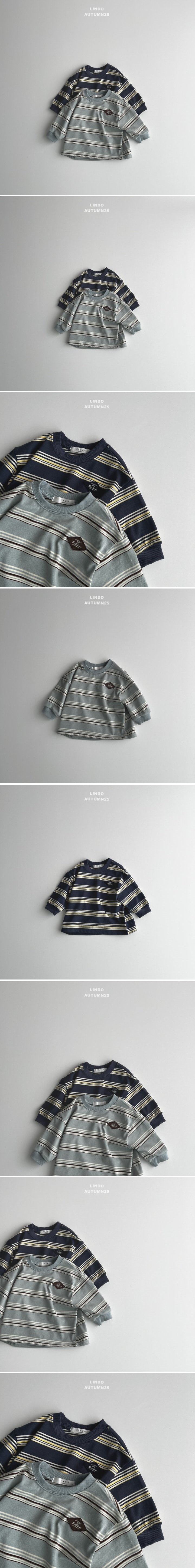 Lindo - Korean Baby Fashion - #babyboutique - Tommy Stripe Tee - 2