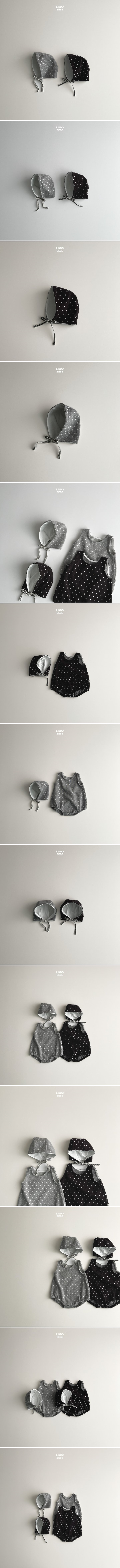 Lindo - Korean Baby Fashion - #babyboutique - Dot Bonnet - 2