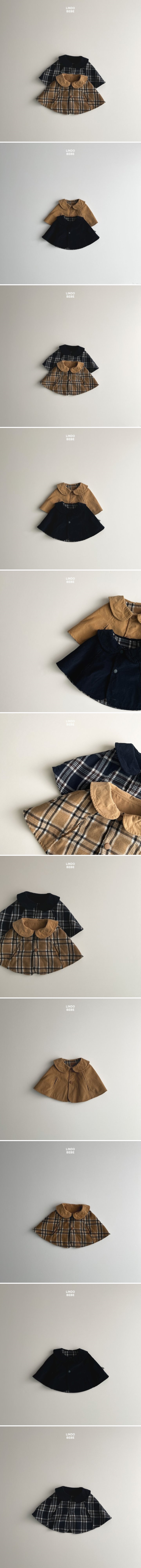 Lindo - Korean Baby Fashion - #babyclothing - Bebe Bobo Cape (Reversible)